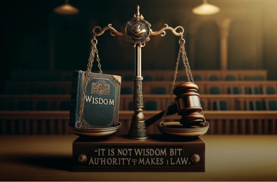 It Is Not Wisdom But Authority That Makes A Law. T – Tymoff It Is Not Wisdom But Authority That Makes A Law. T – Tymoff